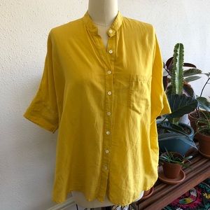 Steven Alan Oversized Stand Collar Shirt